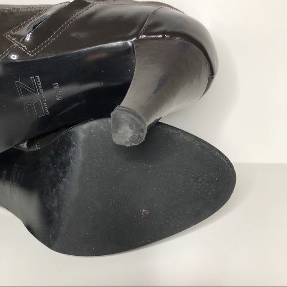 Banfi Zambrelli taupe suede heeled booties - Picture 13 of 16